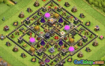 Municipio COC 11 Layout di base: agricoltura e mappe dei trofei #13308