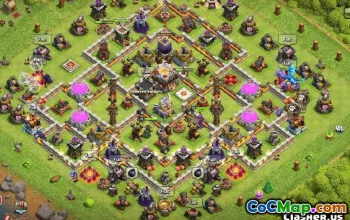 COC市政厅11基础布局：农业和奖杯地图＃13587