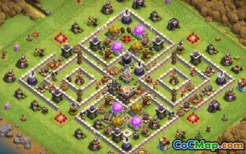 Municipio COC 11 Layout di base: mappe agricole e trofei #14449