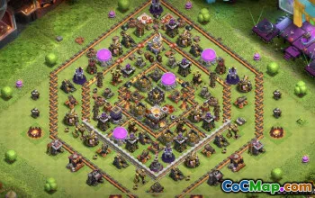 Municipio COC 11 Layout di base: agricoltura e mappe dei trofei #14577