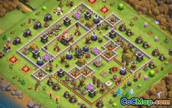 Municipio COC 11 Layout di base: mappe agricole e trofei n. 15465