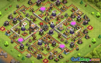 COC市政厅11基础布局：农业与战争地图＃13230