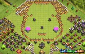 COC市政厅11基础布局：有趣与进度地图＃12968