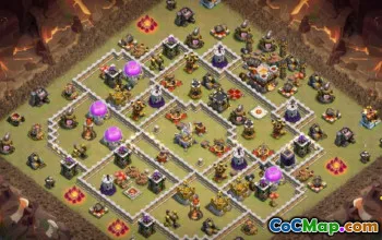 Municipio COC 11 Layout di base: mappe di casa, agricoltura e guerra #16029