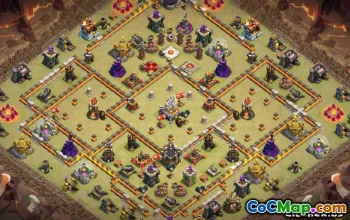 CoC Town Hall 11 Base Layouts: Home Village & War Map #13744