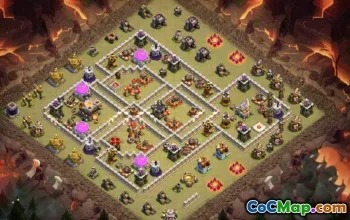 CoC Town Hall 11 Base Layouts: Home, War, Farming Maps #17366
