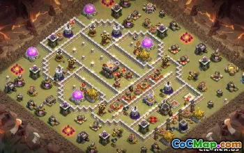 Radnice COC 11 Základní rozložení: Domů, válka a hybridní mapy #13036