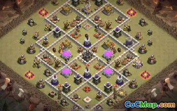 CoC 市政厅 11 基地布局：家园、战争、奖杯地图 #16458