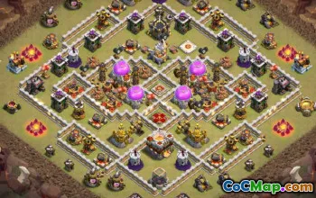 Hôtel de ville Coc 11 Disposés et liens de base - Copiez maintenant! # 13141