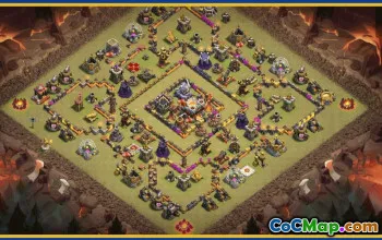 CoC Town Hall 11 Base Layouts & Links | War, Trophy & Home Village #29809