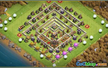 CoC Town Hall 11 Base Layouts & Links | War, Trophy, Home Village #30145
