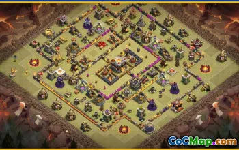 CoC Town Hall 11 Base Layouts & Map Links | Home & Trophy Bases #27801