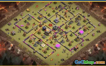 CoC Town Hall 11 Base Layouts & Map Links | Home, War, Trophy #29777