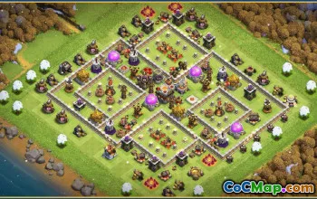 CoC Town Hall 11 Base Layouts & Map Links | Homestead, War, Trophy #30136