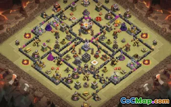 CoC Town Hall 11 Base Layouts & Map Links | Trophy & War Bases #32520