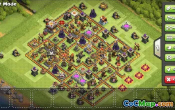CoC Town Hall 11 Base Layouts & Map Links | Trophy & War Bases #33583