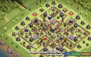 CoC Town Hall 11 Base Layouts & Map Links | Trophy & War Bases #33956