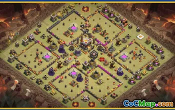 CoC Town Hall 11 Base Layouts & Map | War, Trophy, Farming Bases #29047