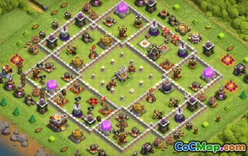 Coc Town Hall 11 Base Layouts & Maps - Kopier og nedlasting #12957