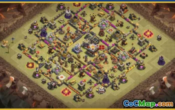 CoC Town Hall 11 Base Layouts & Maps | Copy & Download #30021