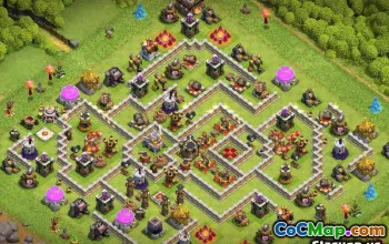 Layouts e mapas da prefeitura de CoC 11 - Copie agora! #13444