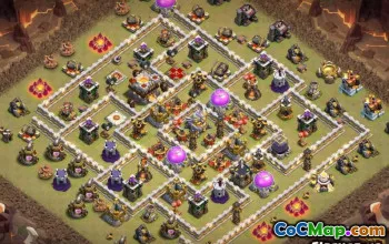 COC टाउन हॉल 11 बेस लेआउट: मैप्स एंड डिज़ाइन #12929