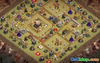 COC市政厅11基础布局：家庭与战争＃13747