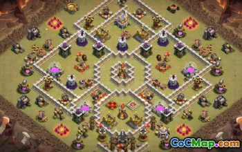 CoC Town Hall 11 Base Layouts & Maps for Home & War #15505