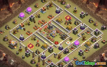 Coc Town Hall 11 Układy i mapy do wojny i domu #13143