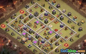 Town Hall 11: layouts e mapas de base para guerra e casa #14139