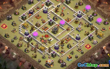 CoC Town Hall 11 Layouts básicos e mapas para guerra e casa #16645