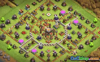 Radnice COC 11 Základní rozložení: Mapy pro válku a trofeje #14480