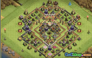 CoC Town Hall 11 Base Layouts & Maps | Home, Farming, Trophy #29378