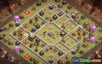 CoC Town Hall 11 Base Layouts & Maps - Home, Trophy, War #16111