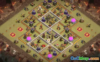 CoC Town Hall 11 Base Layouts & Maps | Home, Trophy, War #32225