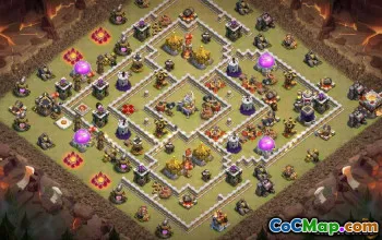 CoC Town Hall 11 Layouts e mapas da base: Bases de casa e guerra #13864
