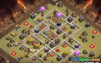 COC टाउन हॉल 11 बेस लेआउट और मैप्स: होम/वॉर डिज़ाइन #13034