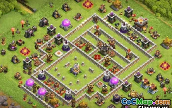 Tòa thị chính Coc 11 Bố cục cơ sở & Bản đồ - Trang chủ, Chiến tranh, Hybrid #13355