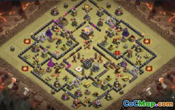 CoC Town Hall 11 Base Layouts & Maps | Home, War & Trophy Bases #32152