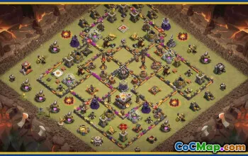 CoC Town Hall 11 Base Layouts & Maps | Homestead, War & Trophy Bases #29423