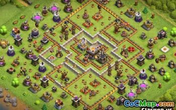 COC市政厅11基本布局：成功的地图和链接＃13201