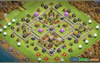 CoC Town Hall 11 Base Layouts & Maps | Trophy & War Bases #30130