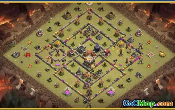 CoC Town Hall 11 Base Layouts & Maps | Trophy & War Defenses #29334
