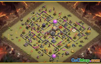 CoC Town Hall 11 Base Layouts & Maps | Trophy & War Defenses #29615