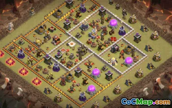 CoC Town Hall 11 Base Layouts & Maps | Trophy, War, Home Village #32398