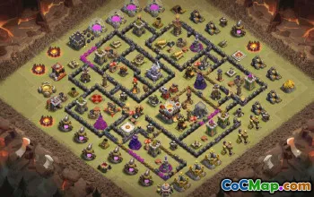 CoC Town Hall 11 Base Layouts & Maps | Trophy, War, Home Village #32755