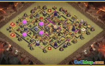 CoC Town Hall 11 Base Layouts & Paths — Trophy & War Maps #30445