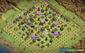 CoC Town Hall 11 Base Layouts & Progress Maps | Copy & Download #27296