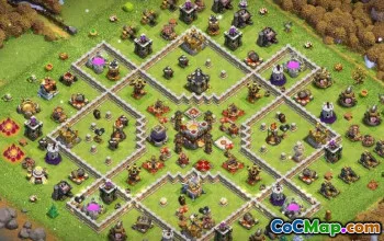 COC Town Hall 11 Baslayouter: Trophy, War & Farming Maps #15026