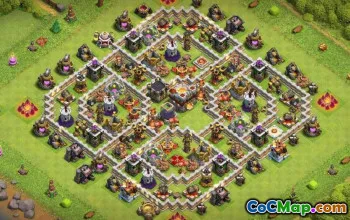 COC Town Hall 11 Layout di base: guerra, agricoltura e altro #16074